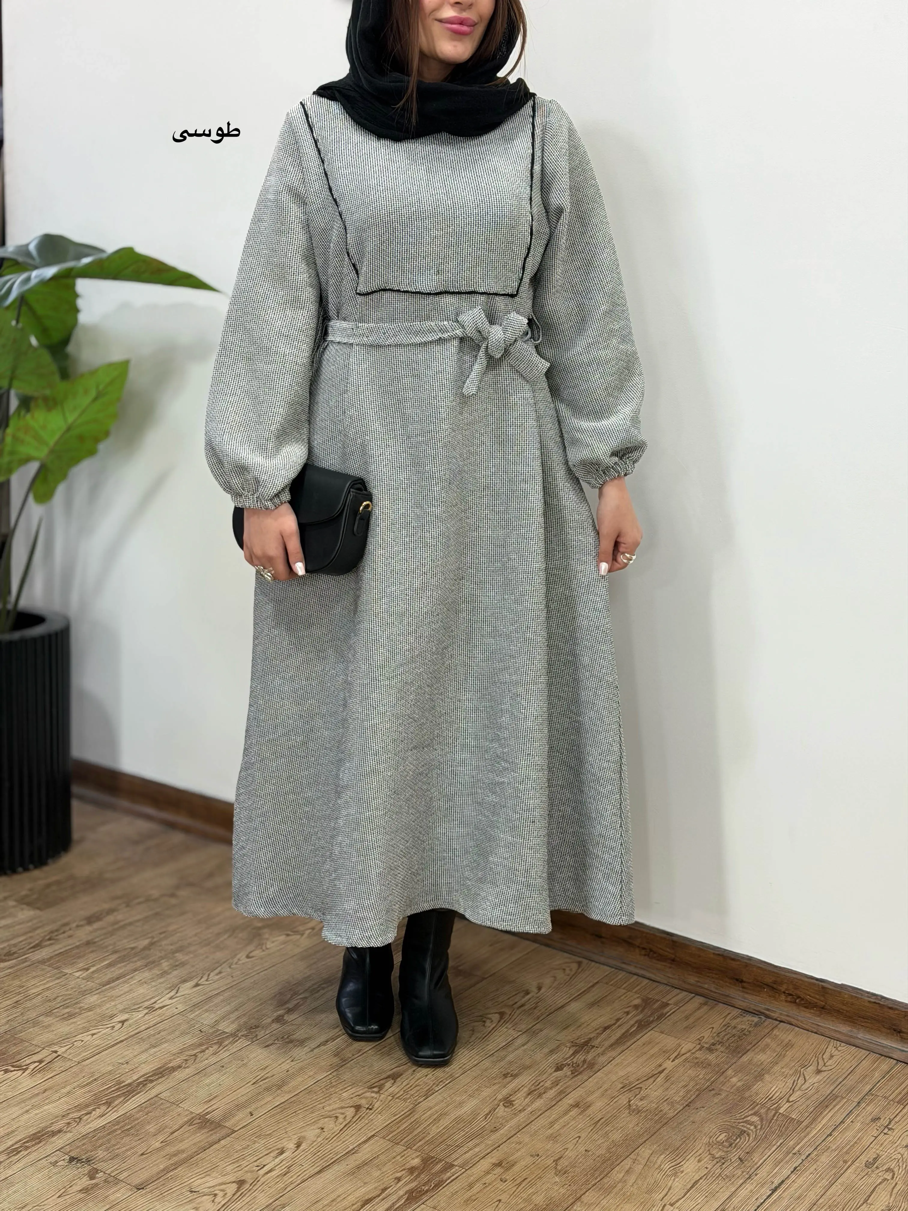 پیراهن مانتویی لمروز الیزا